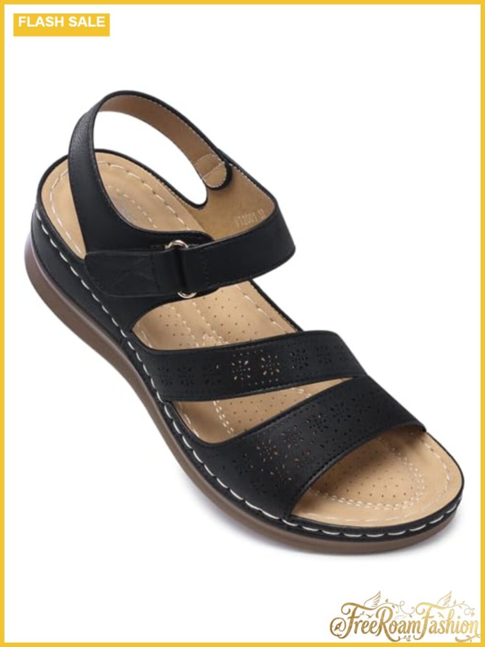 Wedge Sandals Arch Support Comfortable Slip Resistant Summer Dressy Walking